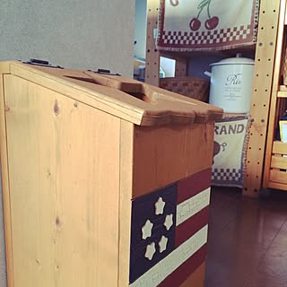 キッチン/ゴミ箱/雑貨/アメリカン雑貨/アメリカンカントリー...などのインテリア実例 - 2015-10-25 11:17:59