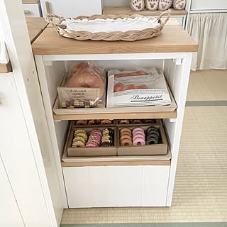 棚/お店屋さん風ワゴンDIY/キッズスペース/イベントに参加します/お店屋さんDIY/ナチュラル...などのインテリア実例 - 2017-06-09 18:12:18