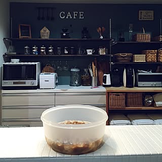 キッチン/いいね、フォロー本当に感謝です♡/タイルキッチン/タッパーウェア/自家製シロップ / 果実酒...などのインテリア実例 - 2016-06-24 21:11:30