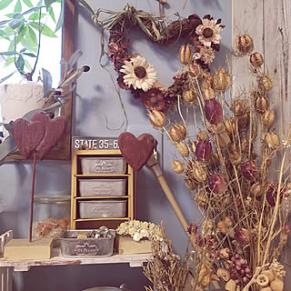 棚/狭い部屋でもインテリアを楽しむ/好きな事してストレス発散!/100均大好き♡/ドライフラワーのある暮らし...などのインテリア実例 - 2019-02-17 13:29:42