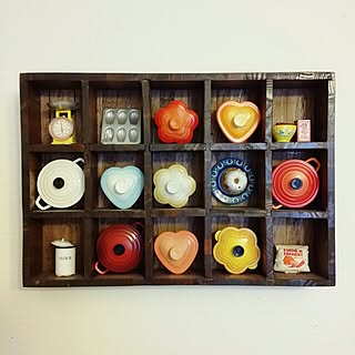 壁/天井/リーメントのミニチュア/ル・クルーゼのマグネット/いつもいいね!ありがとうございます♡のインテリア実例 - 2016-07-21 17:22:29