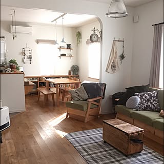 部屋全体/インスタと同じpic/ダイニング/りんご箱/DIY...などのインテリア実例 - 2016-02-06 23:26:09