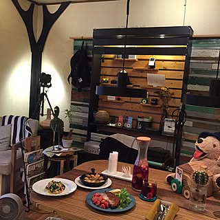 机/アウトドア/メンズ部屋/CPダイニングテーブル/999円以下...などのインテリア実例 - 2015-08-16 19:00:18