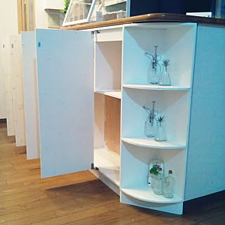 DIY/カインズホーム⇒木材/カウンター下収納⇒DIY♥/イベント参加中〜♪/カインズホーム⇒ペンキ♥...などのインテリア実例 - 2016-08-16 01:17:07