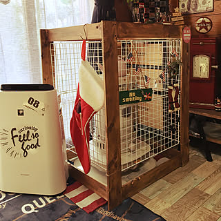 100均 ストーブガードdiyのインテリア 手作りの実例 Roomclip ルームクリップ