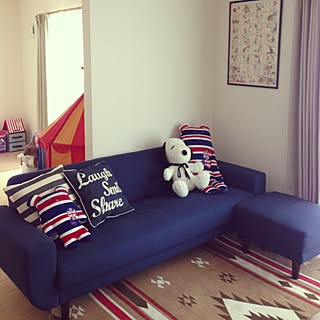 スヌーピー しまむらのラグのインテリア実例 Roomclip ルームクリップ