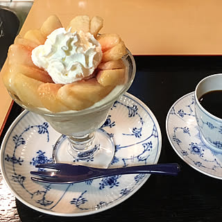 キッチン/コーヒータイム/アイスクリーム/桃/パフェ...などのインテリア実例 - 2017-08-10 20:56:55