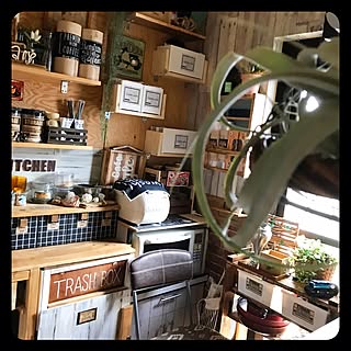 キッチン/Insta→SOYURU-MAMA/男前カフェ/カインズホーム/Cainz...などのインテリア実例 - 2017-07-02 10:37:51