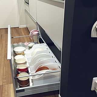 セリア お皿収納のインテリア実例 Roomclip ルームクリップ