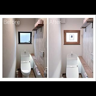 トイレ窓枠diyのインテリア 手作りの実例 Roomclip ルームクリップ