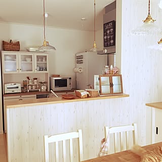 キッチン/アラジントースター/ダルトン/クリチコ食器棚/ペンダントライト...などのインテリア実例 - 2016-10-25 12:21:26