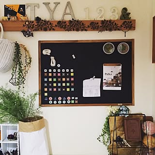 壁/天井/amipamaﾁｬﾝからの貰い物/ターナー/万年カレンダー/フェイクグリーン♡...などのインテリア実例 - 2016-02-12 19:36:39