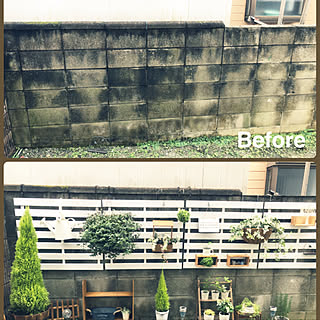 Diy 賃貸庭のインテリア 手作りの実例 Roomclip ルームクリップ