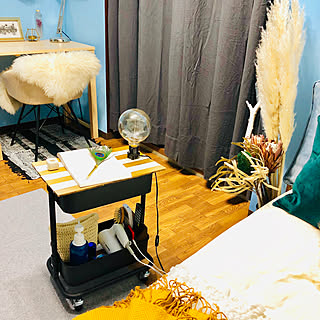 スリムトローリー/山善収納部/山善/壁紙/癒し...などのインテリア実例 - 2019-09-07 19:15:38