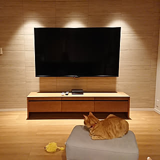 テレビ背面のインテリア実例 Roomclip ルームクリップ