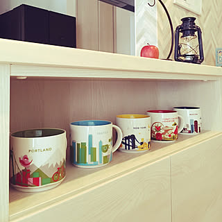 スターバックス マグ/スターバックス/お気に入り/コーヒーカップ/棚のインテリア実例 - 2019-05-03 21:10:40