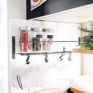 キッチン/ナチュラルインテリア/セリア/いなざうるす屋さん/フェイクグリーン...などのインテリア実例 - 2017-08-26 22:32:45