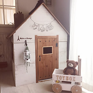 部屋全体/小屋/おうちの中におうち/ちいさなお家/DIY...などのインテリア実例 - 2017-08-18 15:52:04