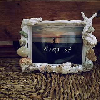 貝殻 写真立てのインテリア実例 | RoomClip(ルームクリップ)