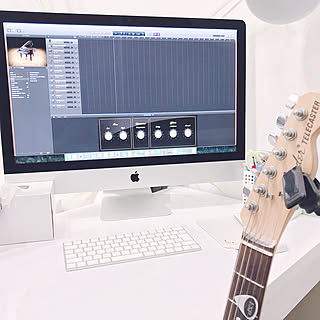机/ギター/作曲/GarageBand/楽器のある部屋のインテリア実例 - 2018-04-06 22:55:13
