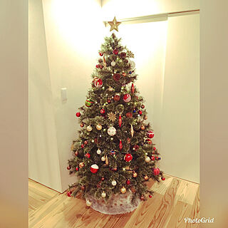 玄関 入り口 クリスマスツリー180cmのインテリア実例 Roomclip ルームクリップ