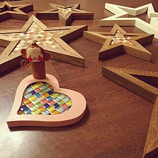 机/heart in tile/mosaic star/☆/星...などのインテリア実例 - 2016-01-11 19:29:46