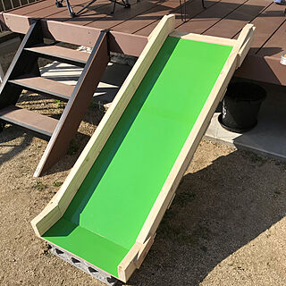 庭遊び 滑り台diyのインテリア 手作りの実例 Roomclip ルームクリップ