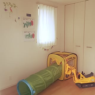 壁/天井/IKEA/はらぺこあおむし/足型アート/キッズスペース...などのインテリア実例 - 2016-09-04 10:36:48
