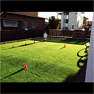 人工芝の庭 娘とサッカーのインテリア実例 Roomclip ルームクリップ