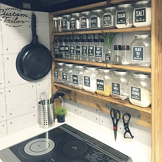 キッチン/リメイクシート/2016.9.6/おはようございます♩¨̮/押し逃げすみません┏︎○︎...などのインテリア実例 - 2016-09-06 09:30:21