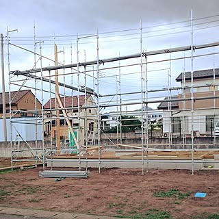 足場/31坪/新築建築中/瓦屋根/塗り壁...などのインテリア実例 - 2017-06-16 20:10:22