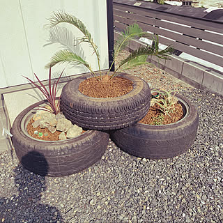 廃タイヤのインテリア実例 Roomclip ルームクリップ