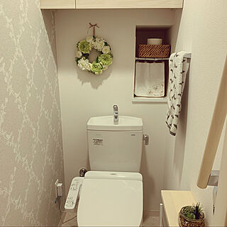 一人暮らし トイレの壁紙のインテリア レイアウト実例 Roomclip ルームクリップ