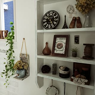 棚/エアープランツ/3coins/IKEA/ダイソー...などのインテリア実例 - 2014-08-25 16:55:23