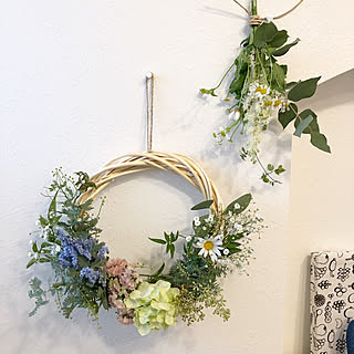 セリア商品/セリア/フルッタ柄の布/ファブリックパネル手作り/IKEA...などのインテリア実例 - 2020-02-16 14:20:11