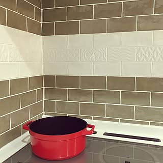 キッチン/ナチュラル/カフェ風/北欧/タイルキッチンのインテリア実例 - 2017-04-08 19:36:38