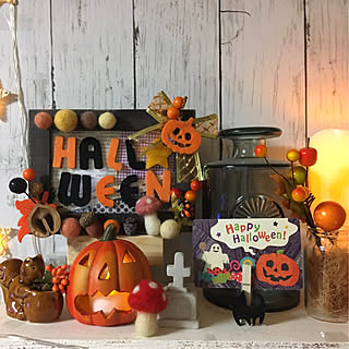 ハロウィン/いつもいいねやコメントありがとう♡/ハントメイド/嫁さまの作品/台風...などのインテリア実例 - 2018-09-30 19:48:50