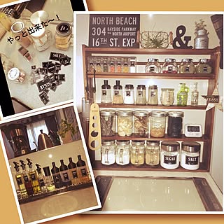 キッチン/パソコンまだまだ/ラベルステッカー用紙/フランフランオイルボトル/イワキ調味料ボトル...などのインテリア実例 - 2017-02-02 17:05:49