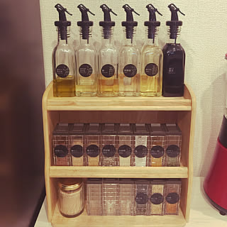 キッチン/mon・o・tone/オイルボトル/Francfranc/調味料ラック...などのインテリア実例 - 2017-10-04 11:25:34