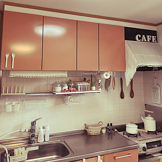 カフェ風 水切り棚のインテリア実例 Roomclip ルームクリップ