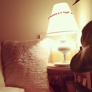 ベッド周り/ランプシェイド/ホワイト大好きのインテリア実例 - 2014-10-20 23:47:10