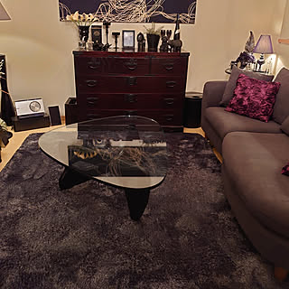 リビング/ホットカーペット/ブラックインテリア/モノトーンインテリア/賃貸でも楽しく♪...などのインテリア実例 - 2020-01-21 18:51:35