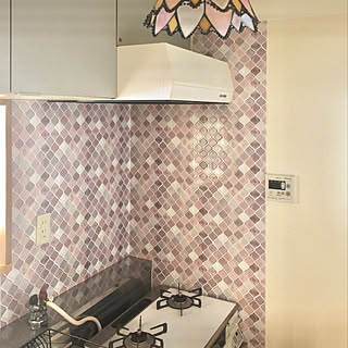 ピンク タイルシールのインテリア実例 Roomclip ルームクリップ