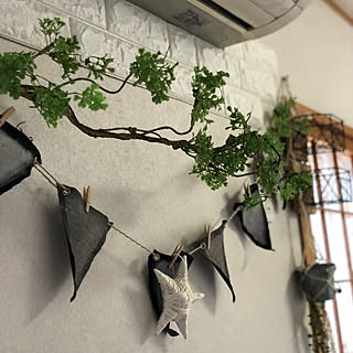 壁/天井/画用紙バーンスター★/デニム生地ガーランド/プチプラハンドメイド★/いざなうるす屋さん...などのインテリア実例 - 2018-06-16 10:21:41