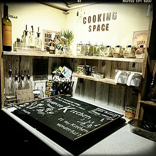 キッチン/ライクミックス/カフェ風/DIY/いいね&コメント喜びます♥...などのインテリア実例 - 2016-12-16 23:25:50
