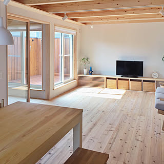 梁 板張り天井のインテリア実例 Roomclip ルームクリップ