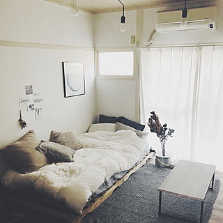 ベッド周り インダストリアルのインテリア実例 Roomclip ルームクリップ