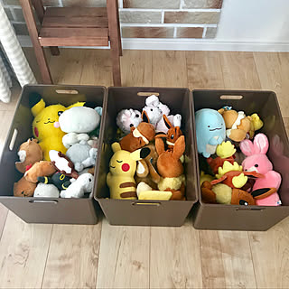 収納ボックス ぬいぐるみ収納のアイデア おしゃれなインテリア実例 Roomclip ルームクリップ