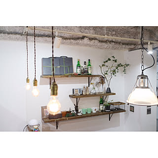 キッチン/インダストリアルに憧れて/植物/DIY/躯体現し...などのインテリア実例 - 2018-01-29 20:03:05