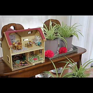 リビング/シルバニアファミリー/IKEA ペーパーナプキンのインテリア実例 - 2016-02-27 17:31:39